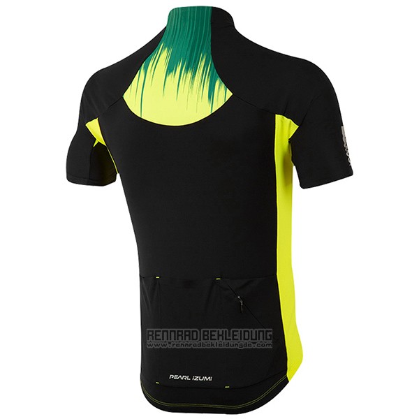 2017 Fahrradbekleidung Pearl Izumi Gelb und Shwarz Trikot Kurzarm und Tragerhose - zum Schließen ins Bild klicken